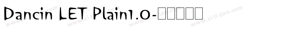 Dancin LET Plain1.0字体转换